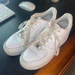COPY - White Air Force Ones Youth Size 7